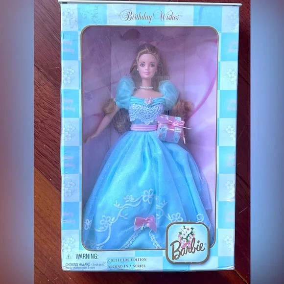 birthday barbie blue dress 2003 Birthday Wishes Aqua Blue Dress Barbie  Sell4Value